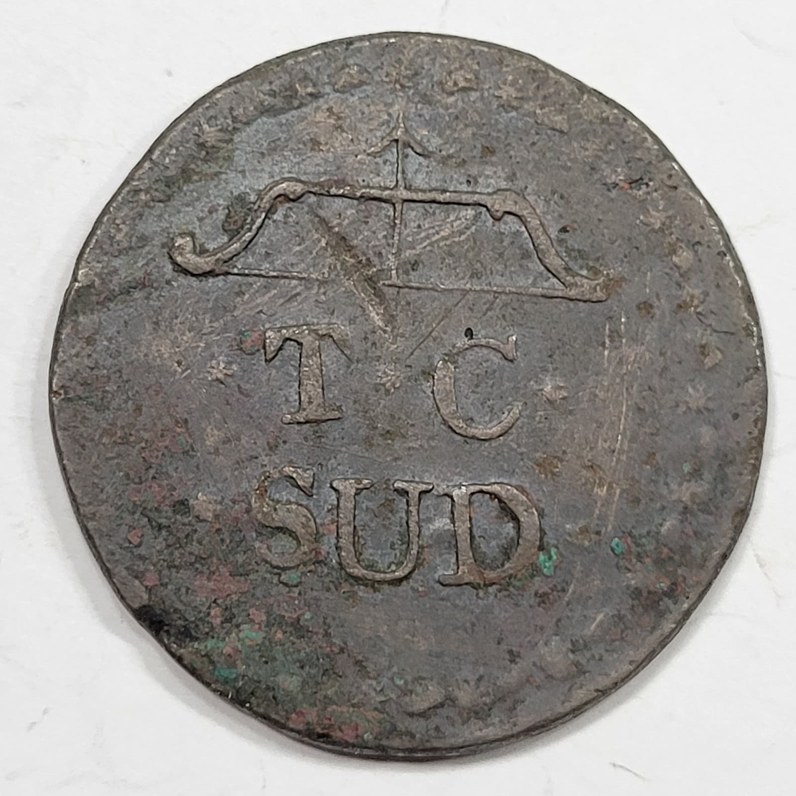 1813 Mexico Oaxaca SUD 8 Reales TC Tierra Caliente Type Cast Bronze *K834