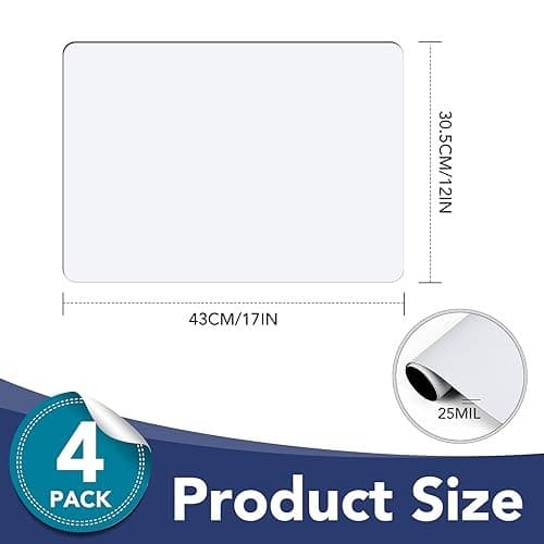  4Pcs Blank Car Magnets,17x12 Inch Car Door Magnets Set Signs 17"x12"-4P 3
