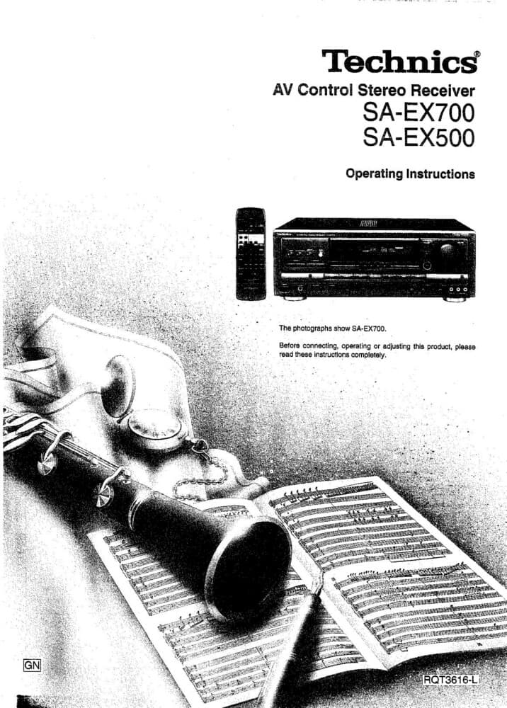 Technics SA-EX500 SA-EX700 Receiver Owners Instruction Manual Reprint