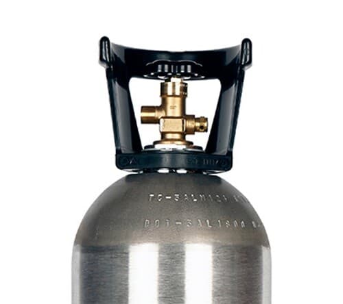 New 20 lb. Aluminum CO2 Cylinder with CGA320 Valve and Siphon Tube DOT Approved 3