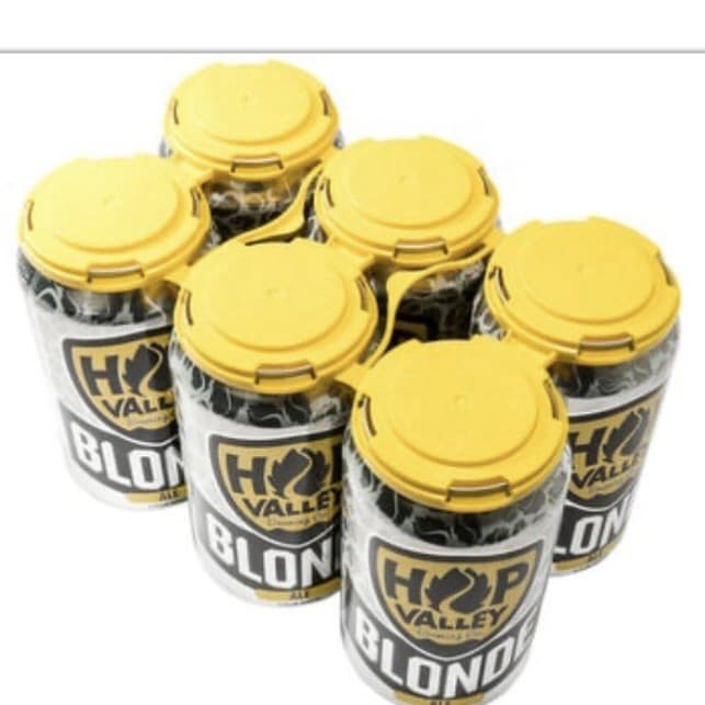 PAKTECH Yellow 6-Pack Plastic Can Carrier CASE 510 Pcs-Std Sz 202-260 Beer Mead 2