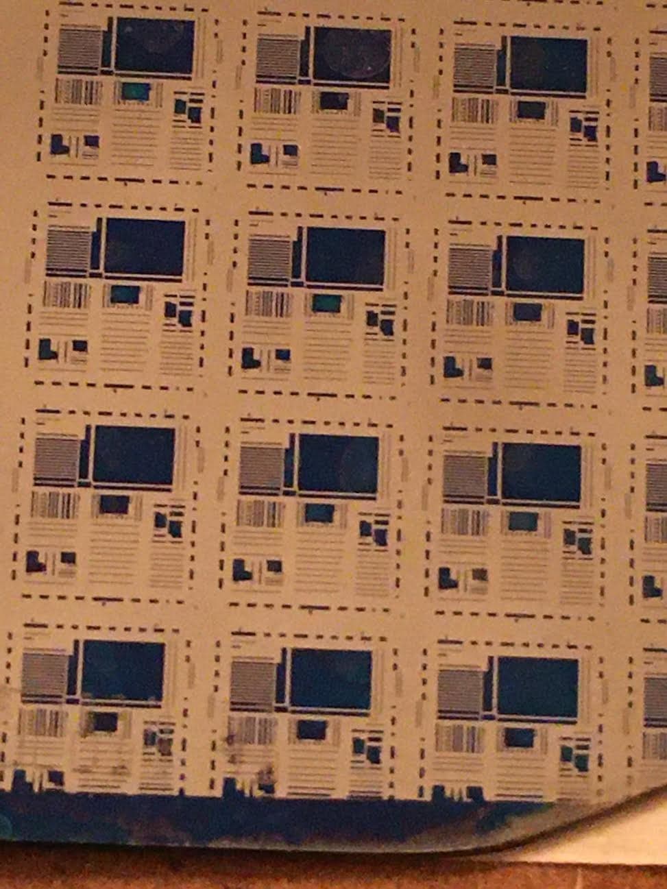 4" Sapphire / Gallium Nitride Wafer 1980s Unique Silicon Wafer Rare CPU Chip 2