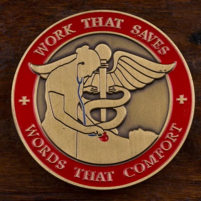 Registered Nurse Challenge Coin (RN) - Cura Personalis 4