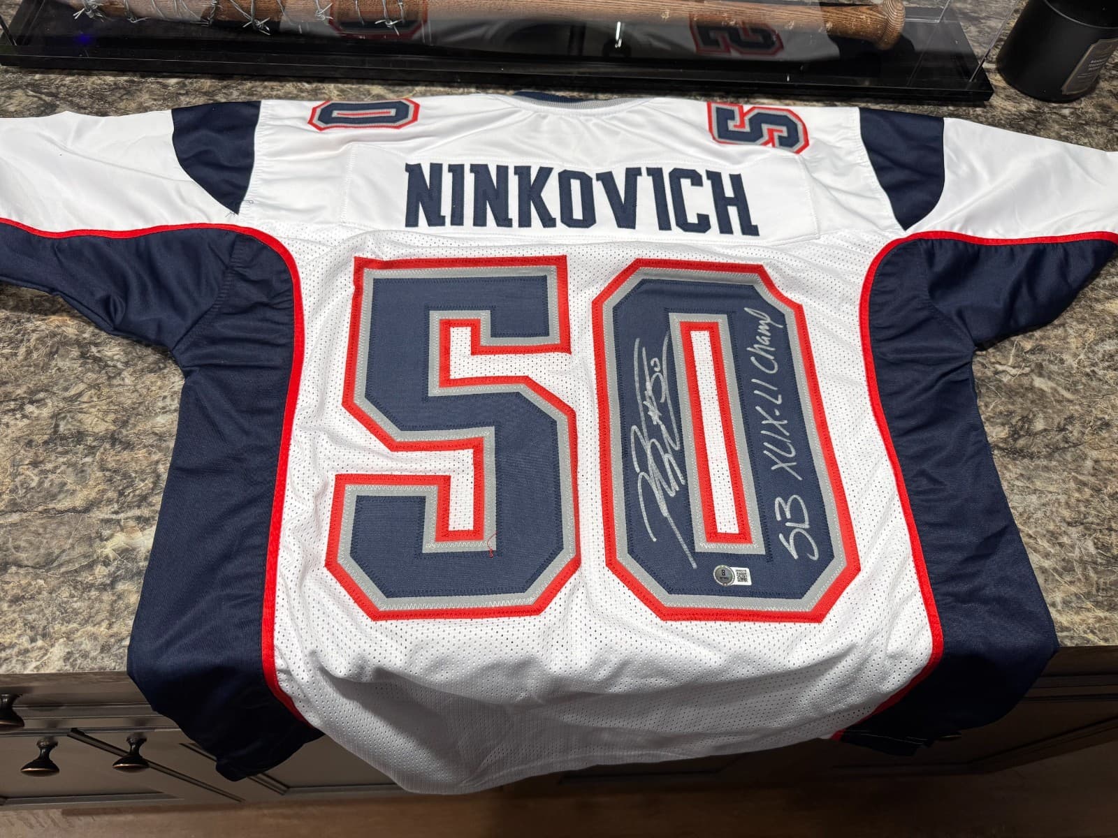 🏈Rob Ninkovich Signed New England Patriots Jersey – “SB XLIX & LI Champs”