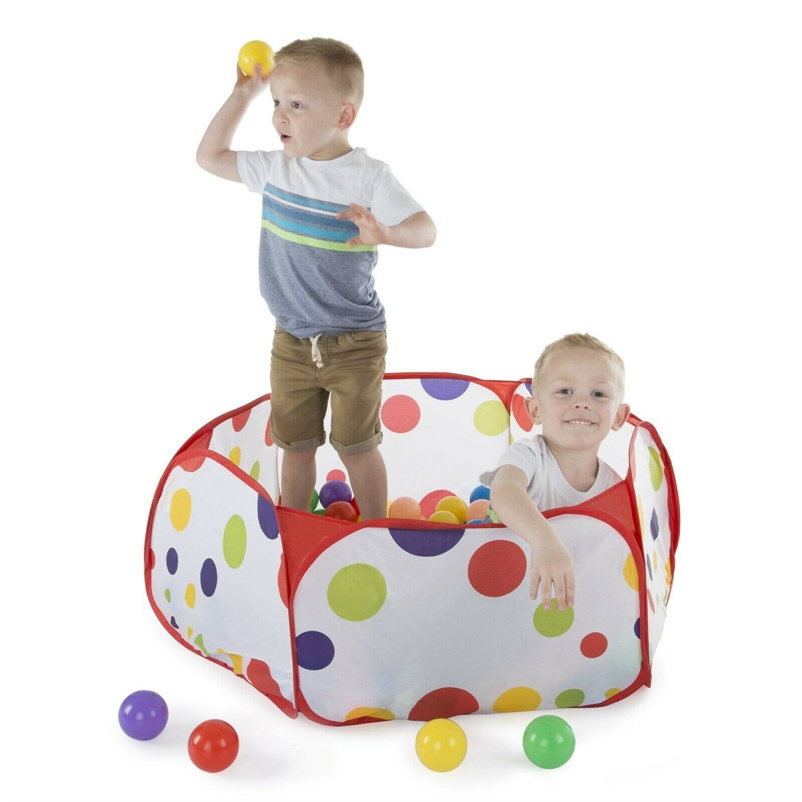 Ball Pit with Balls Six-Sided Pop-up Play Pen with 200 Non-Toxic Plastic Balls 5