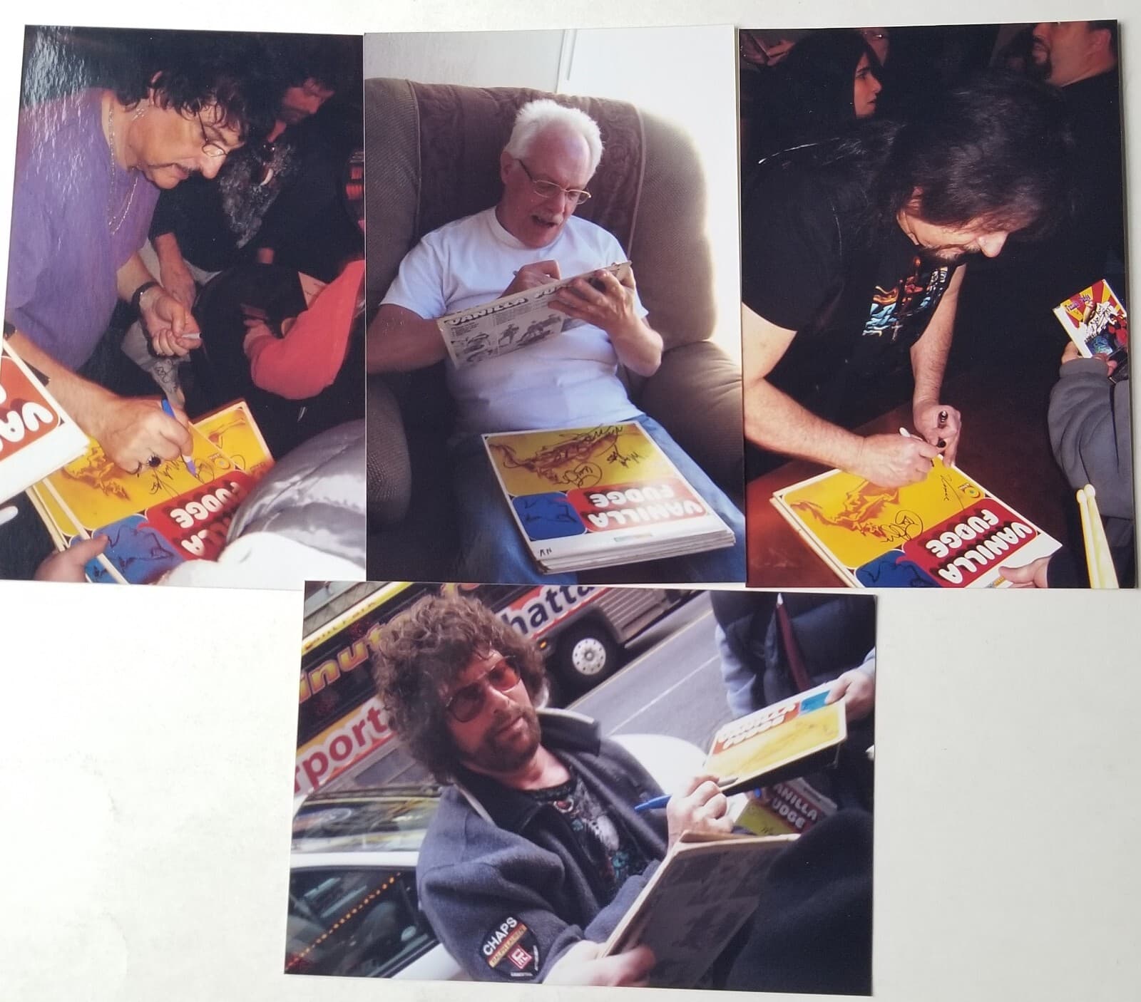 Vanilla Fudge REAL SIGNED Self-Titled Vinyl Record COA Autographed Bogart +3 5