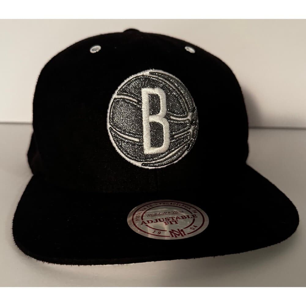 RARE Mitchell & Ness OREO Retro Jordan 5 Brooklyn Nets Snapback Hat