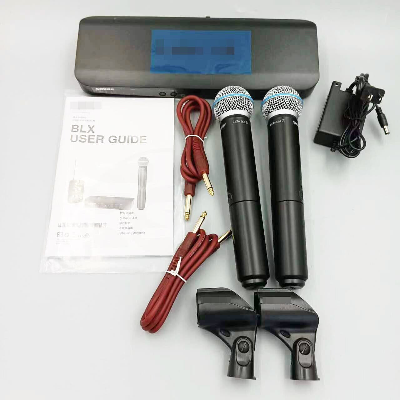 BLX288/BETA58A Handheld Wireless Microphone System Come with 2 Microphone 4