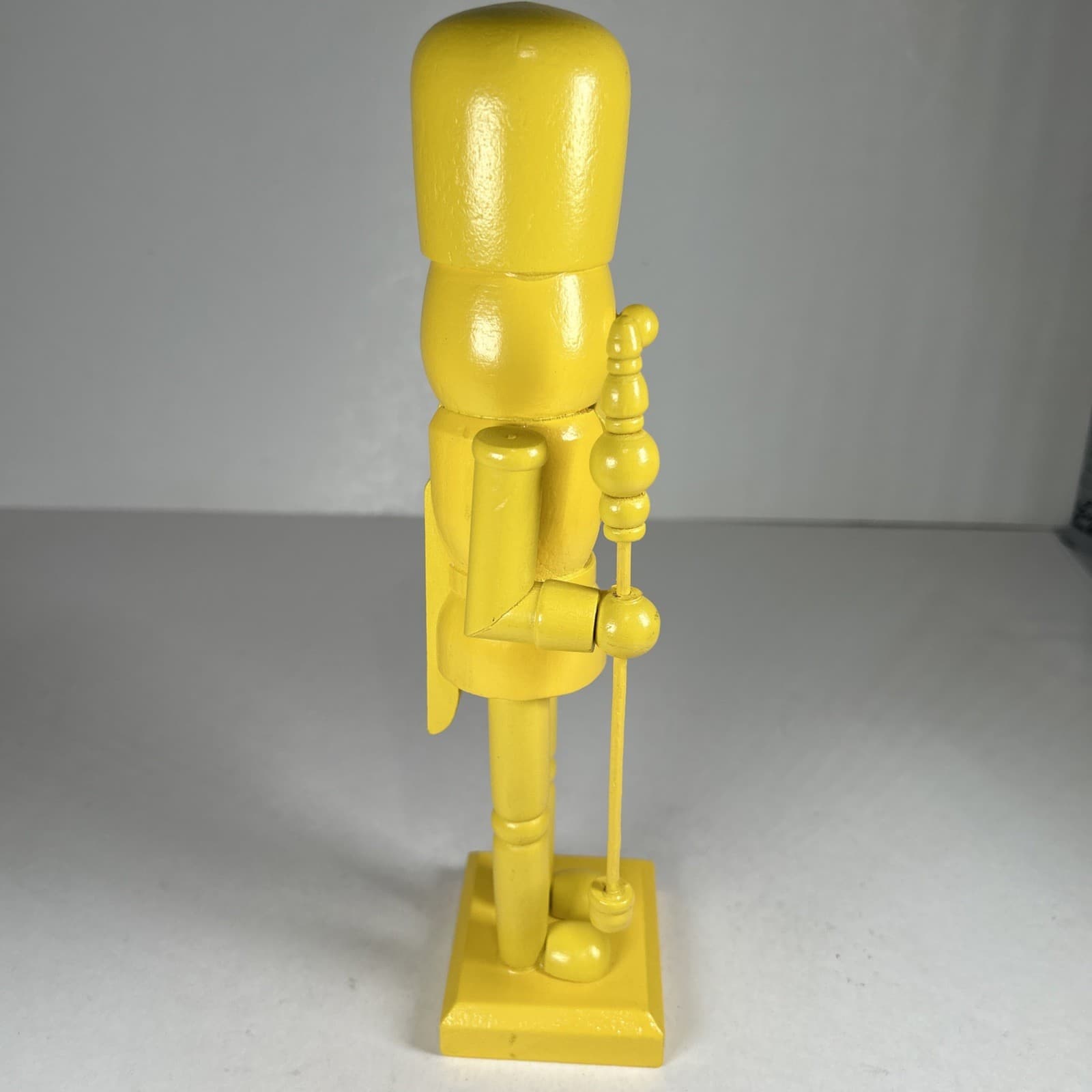 Yellow Nutcracker 10" Soldier Standing Christmas Figure - Solid Yellow 4