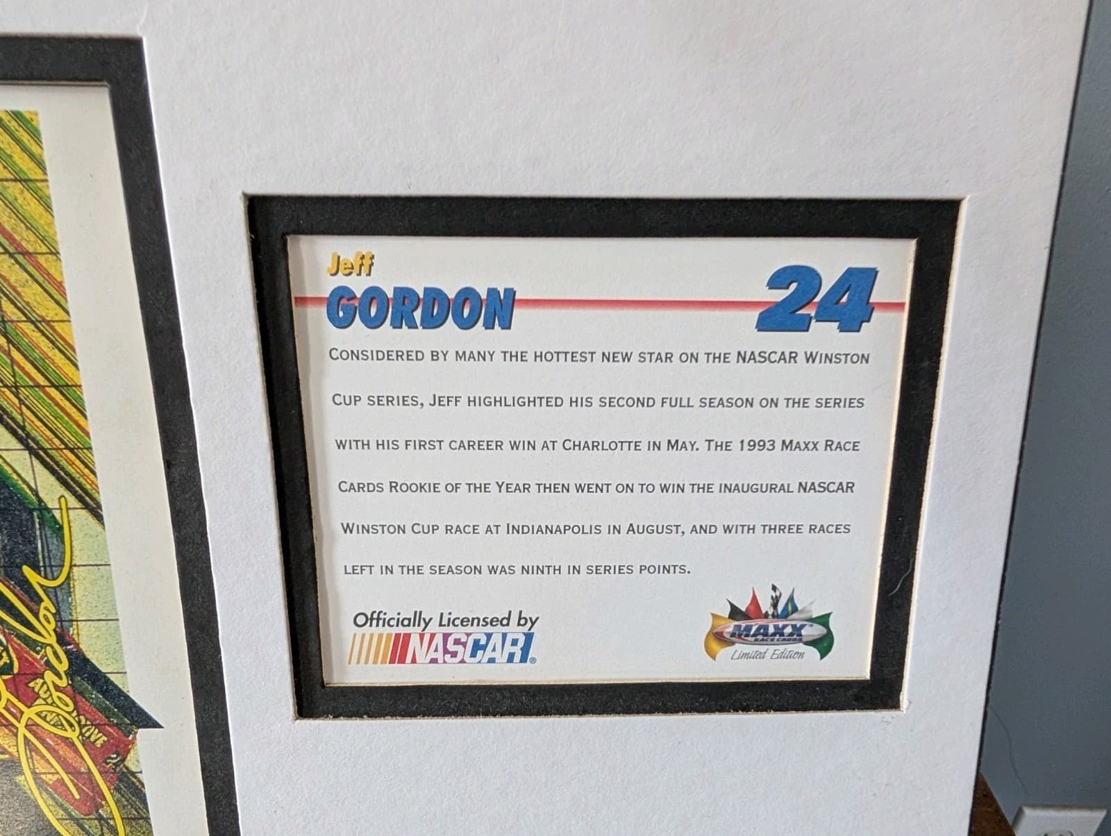 Jeff Gordon Limited Edition 2679 Of 5000 Sam Bass Poster 1993 14x11 2