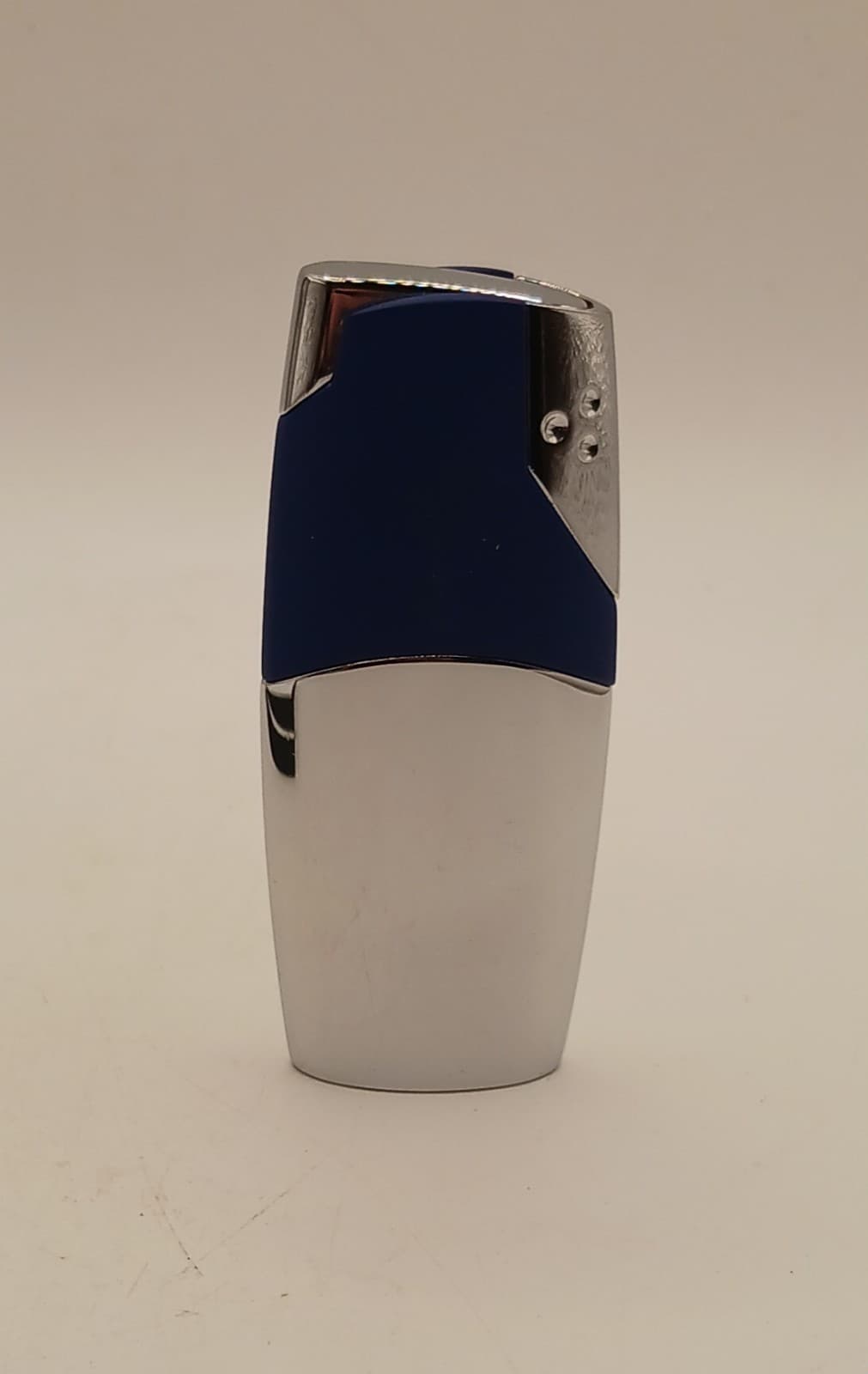 Colibri London QTR6900 Rio Jet Silver Blue Lighter NIB Windproof Patented Butane 2