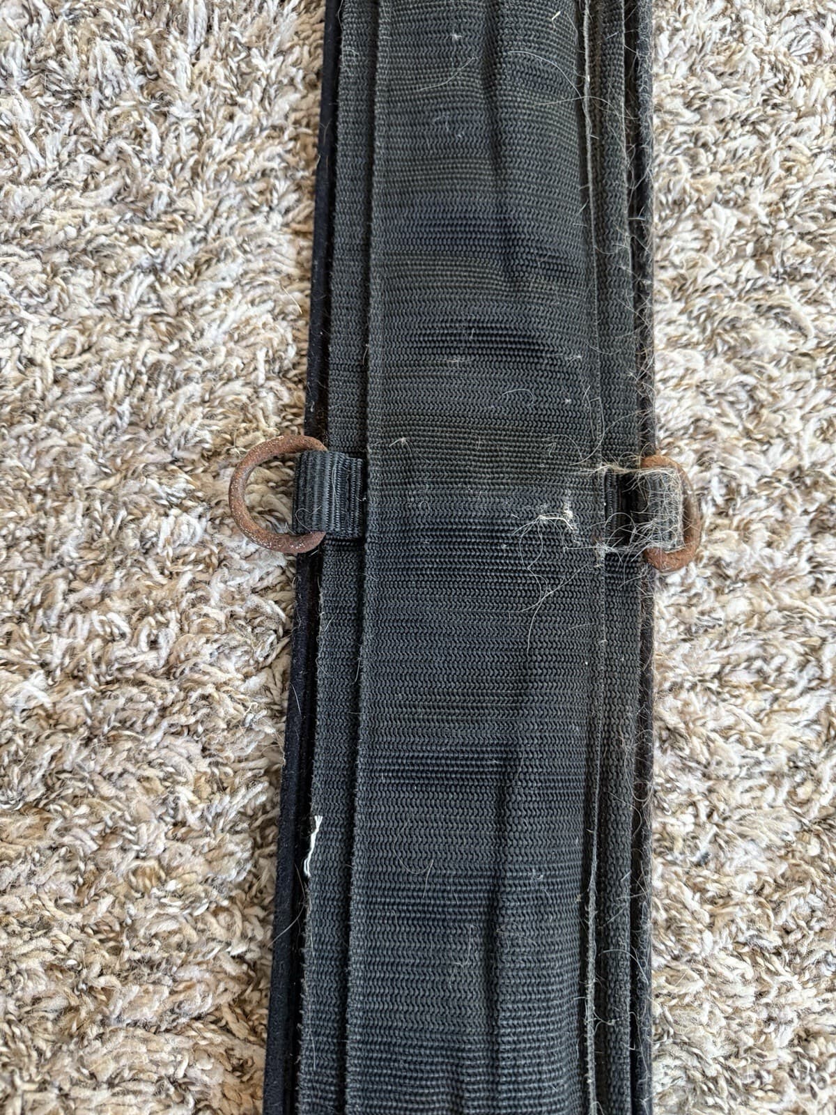 Equine Neoprene Western Straight Cinch Black Girth 28” 3