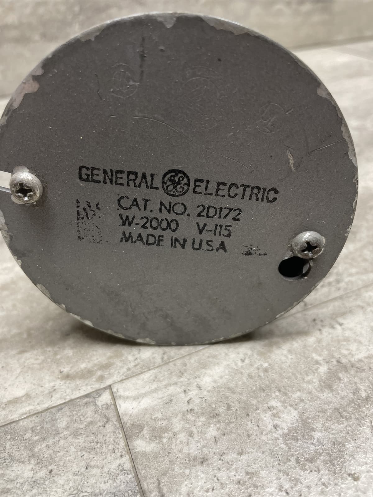 General Electric GE 2D172 Immersion Tank Heater Element, 2000W 115V, Used 2