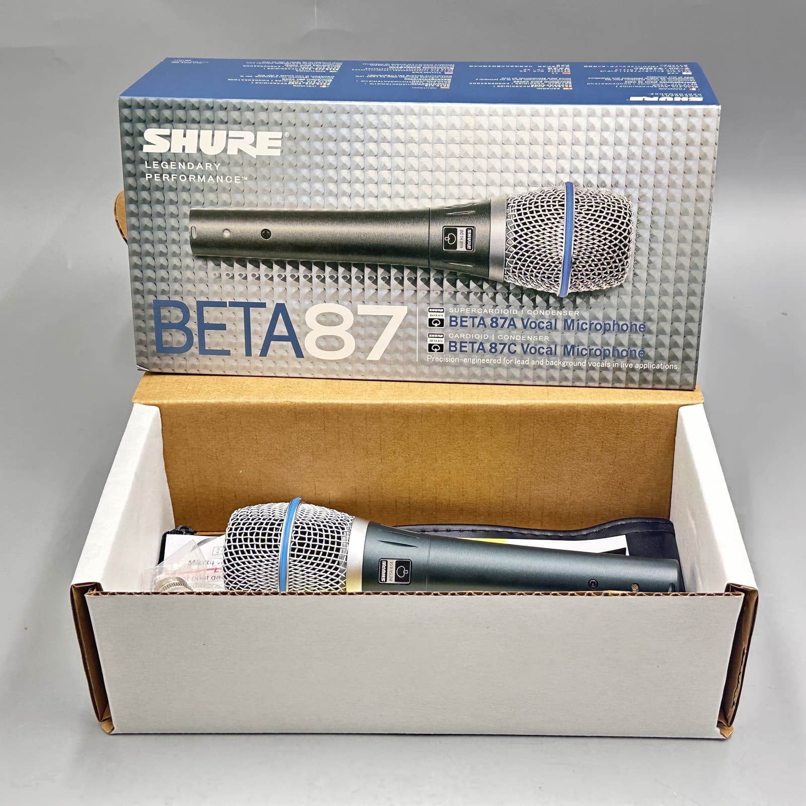 New BETA 87A High Quality Shure  Supercardioid Condenser Vocal Microphone US