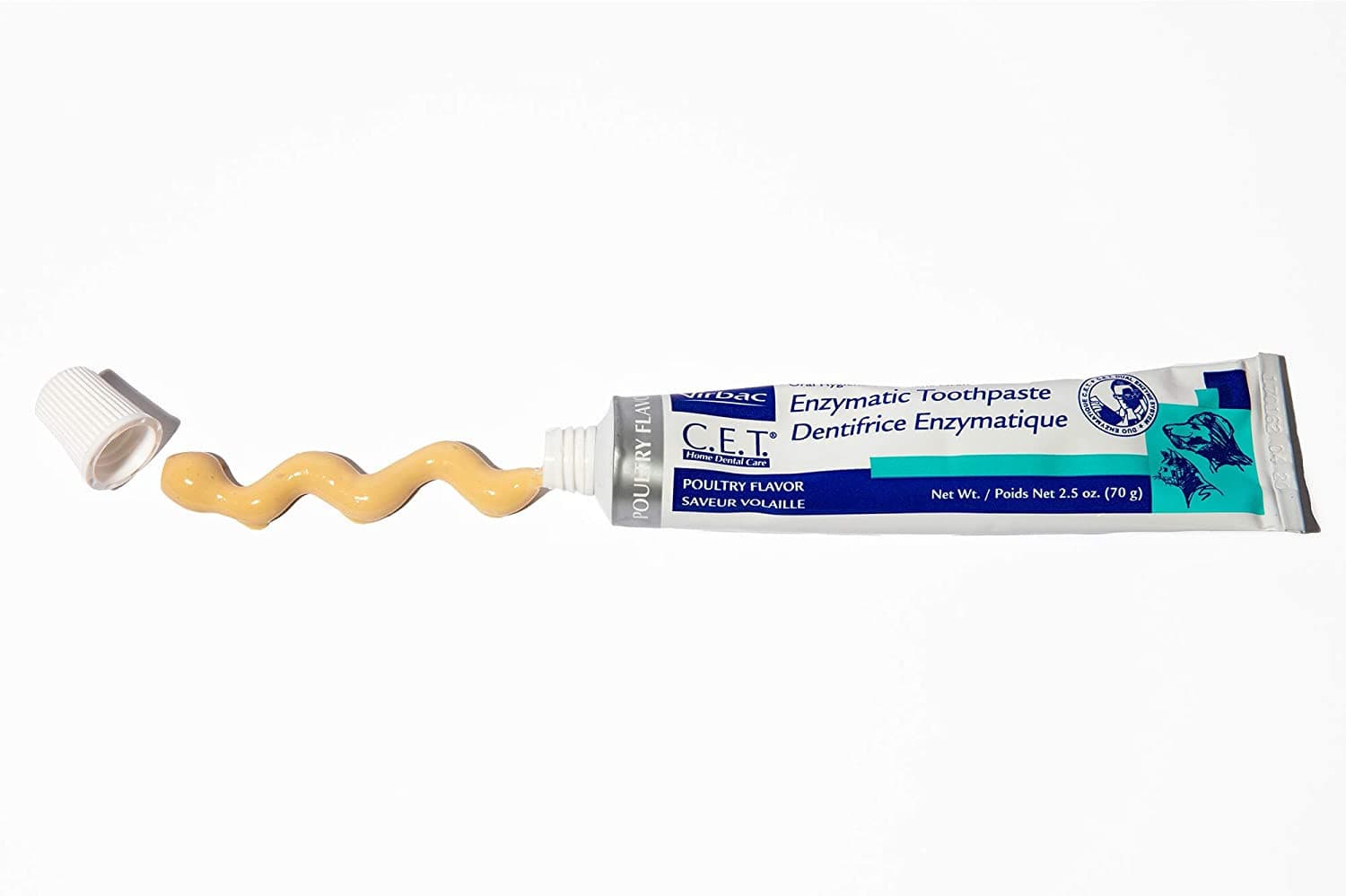Virbac C.E.T. Enzymatic Toothpaste, Eliminates Bad Breath by Removing Plaque & T 2