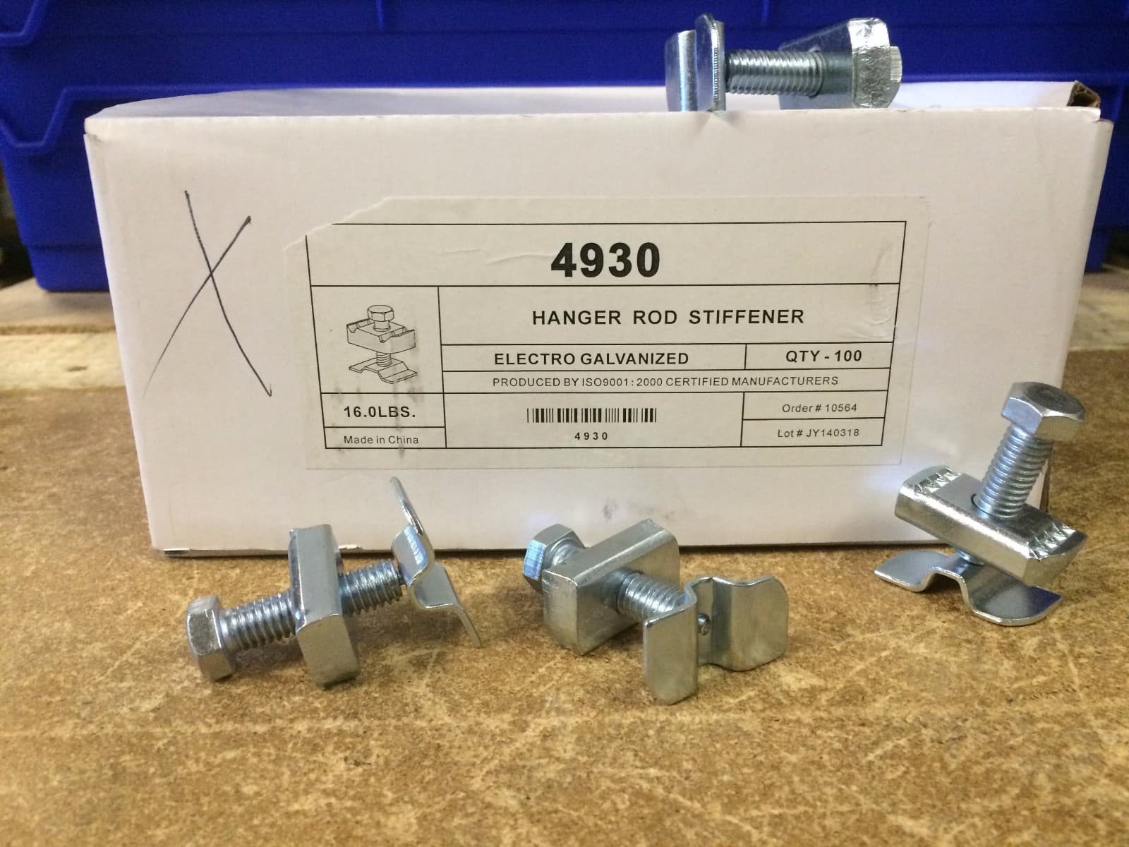 (Qty 10) Seismic Rod Stiffener Nuts for Unistrut Channel #4930 P2486 SC228 2