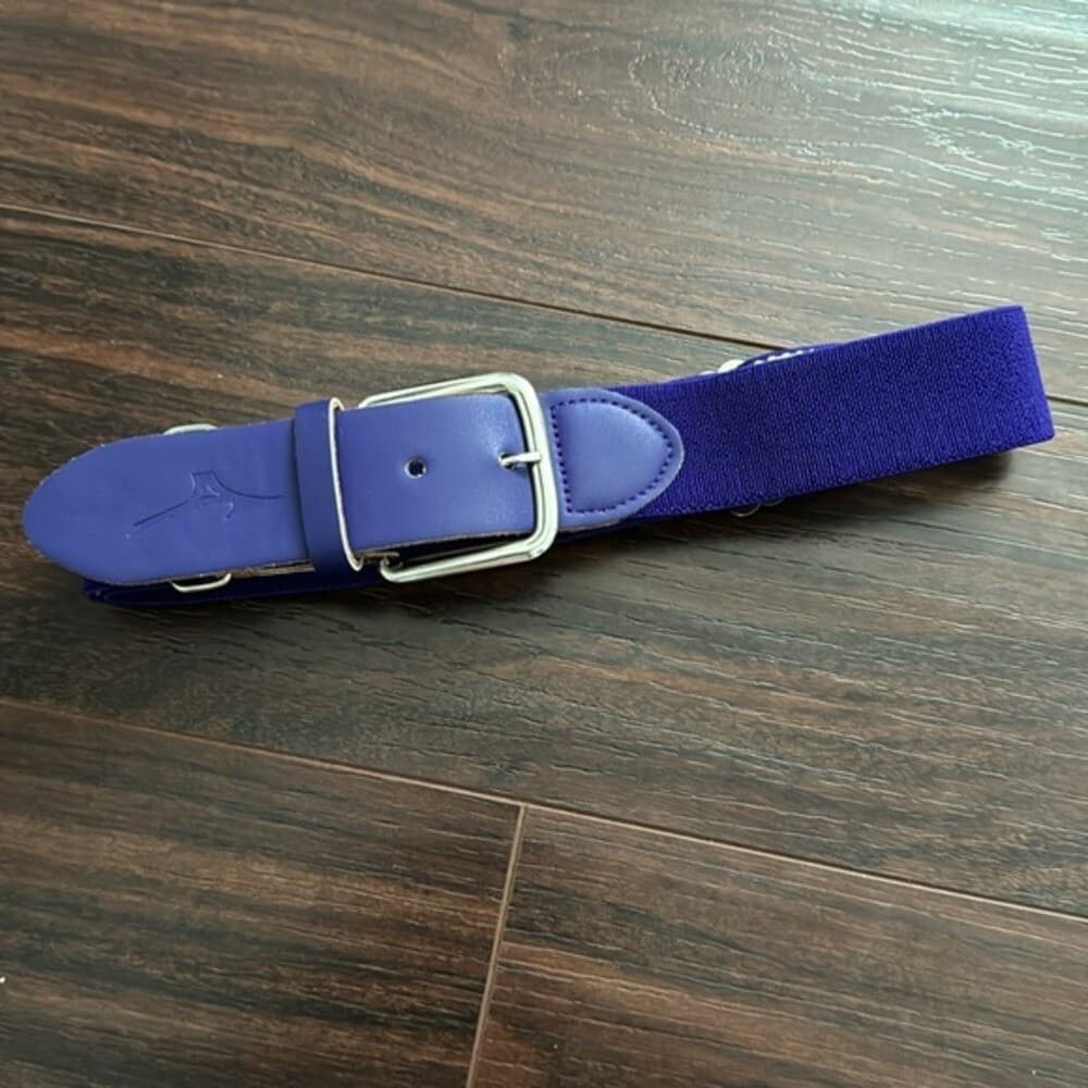 Mizuno Classic Elastic purple Baseball/Softball Belt | Youth and Adult 2