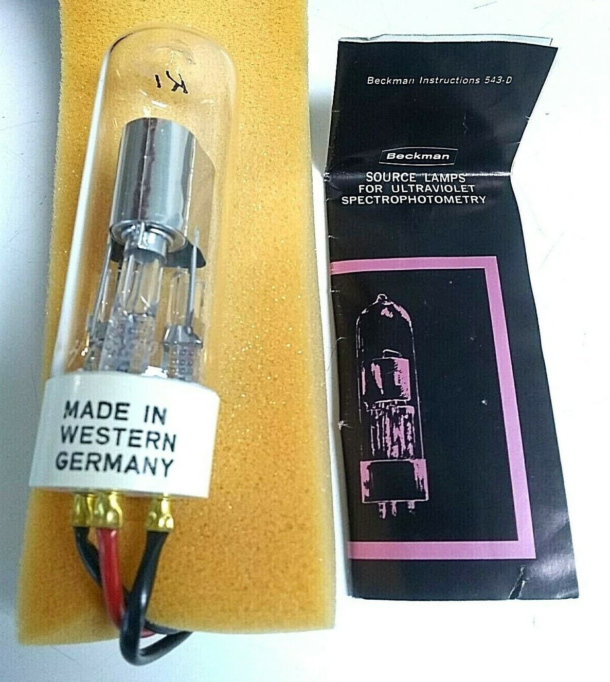 Beckman 96280 Deuterium Lamp Bulb For UV Spectrophotometry / Imaging Devices 2