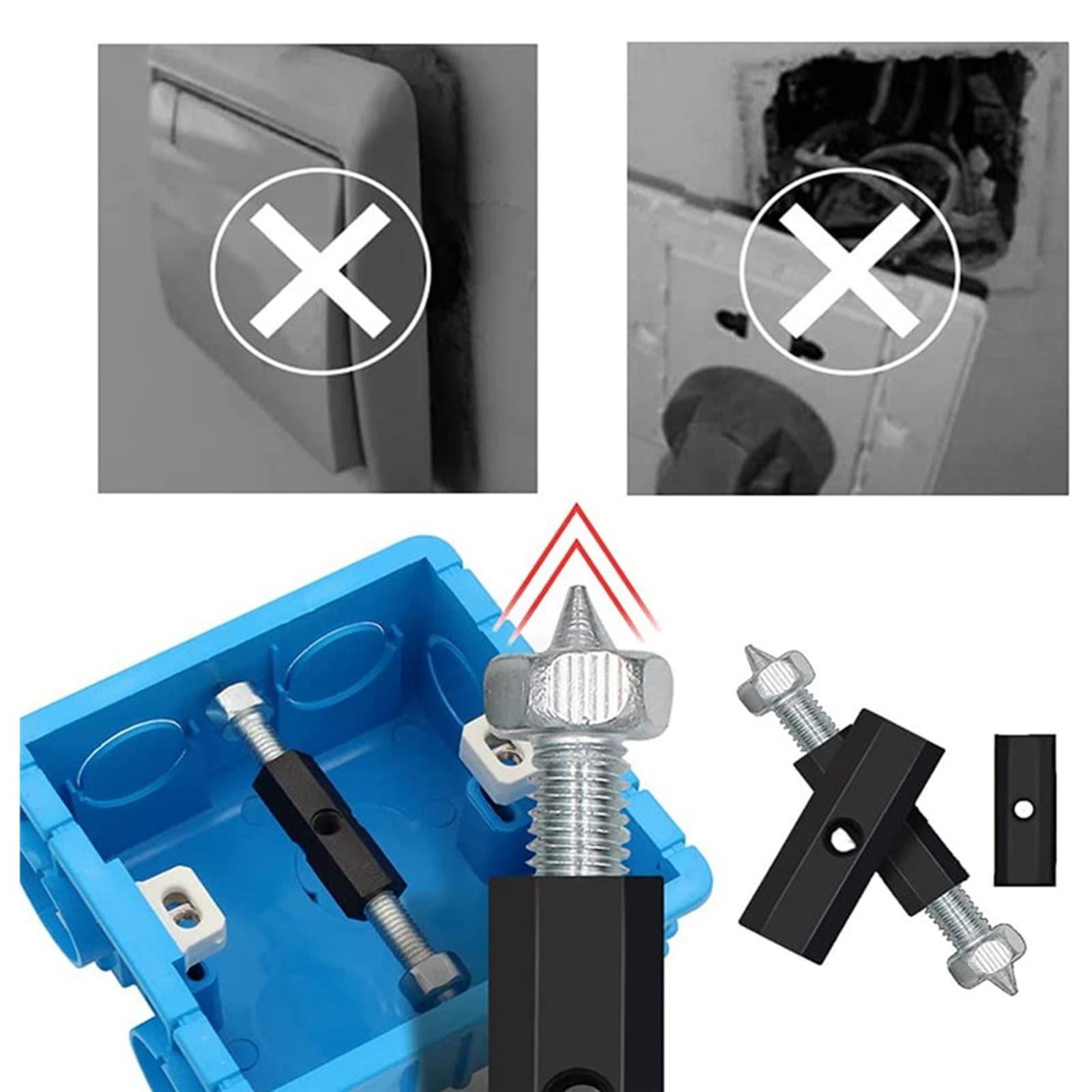 Socket repair electrical box support rod 86 type switch universal St7028 4