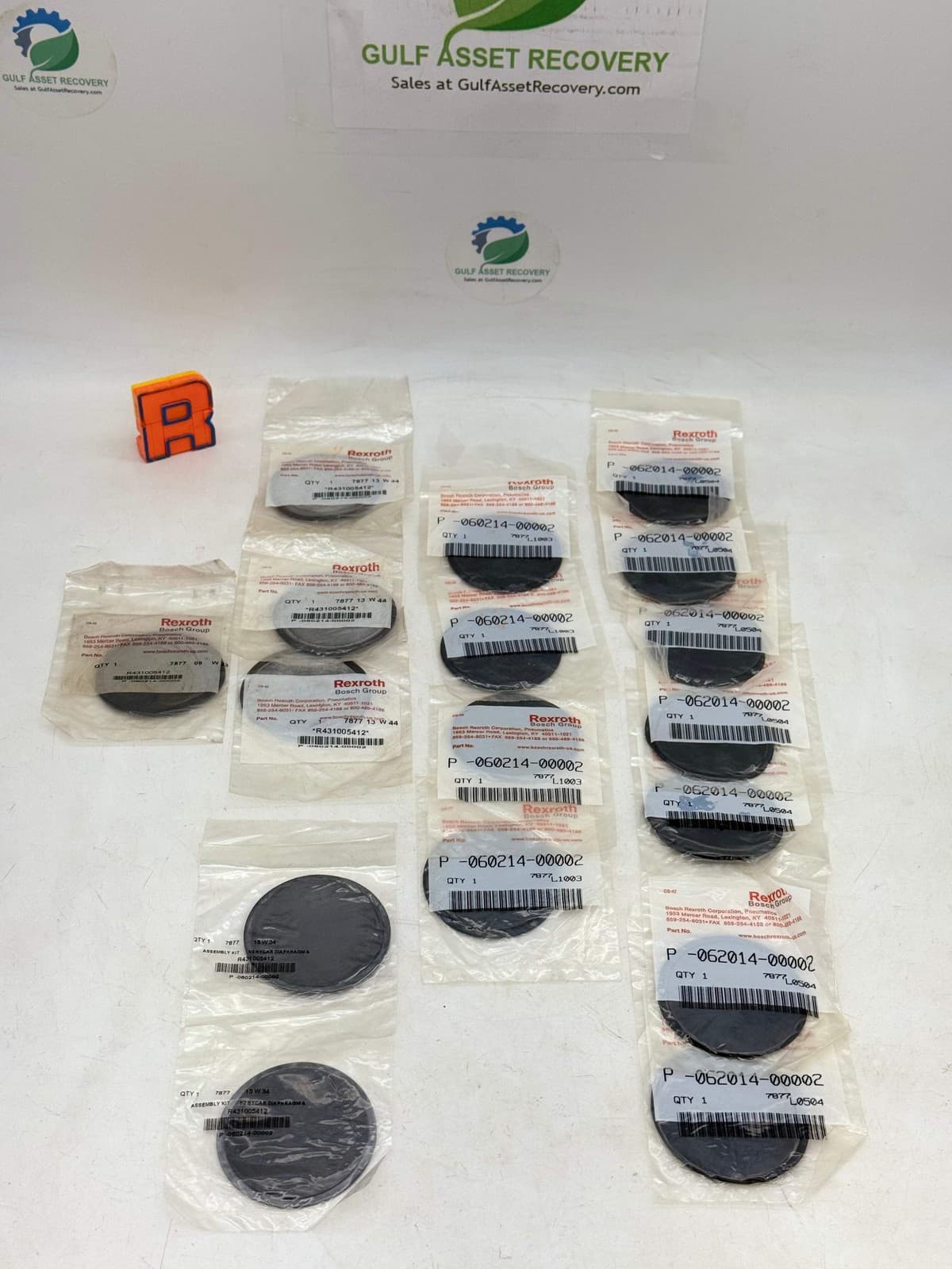 Rexroth R431005412 P-060214-00002 Pneumatic Quick Exhaust Valve Repair Kit (New) 6