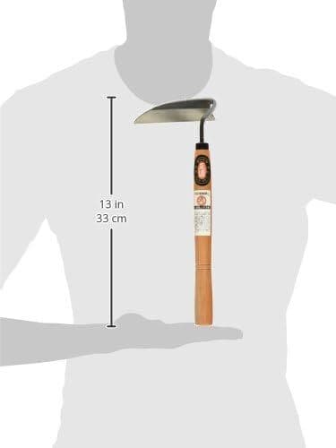 Japanese Weeding Sickle Garden Hoe Hand Weeder Tool Very Sharp Edge Quick Work 2
