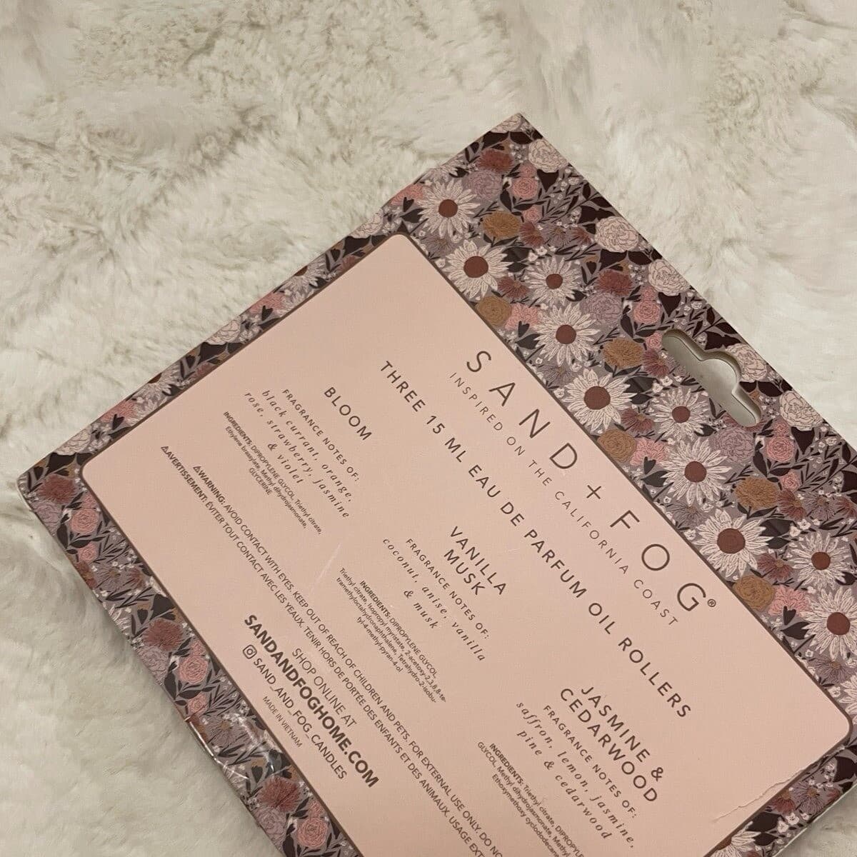 SAND + FOG Set of 3 Eau de Parfum Roller Discovery Set 2