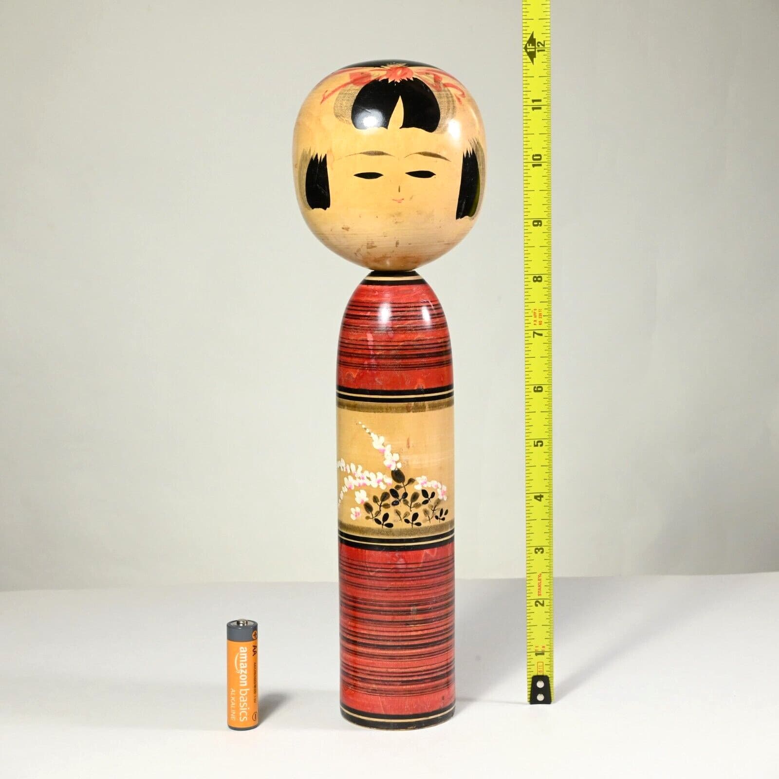 Master KICHESUKE AGATSUMA Shingatta Kokeshi Signed Japan 1970 - Large 12" 2