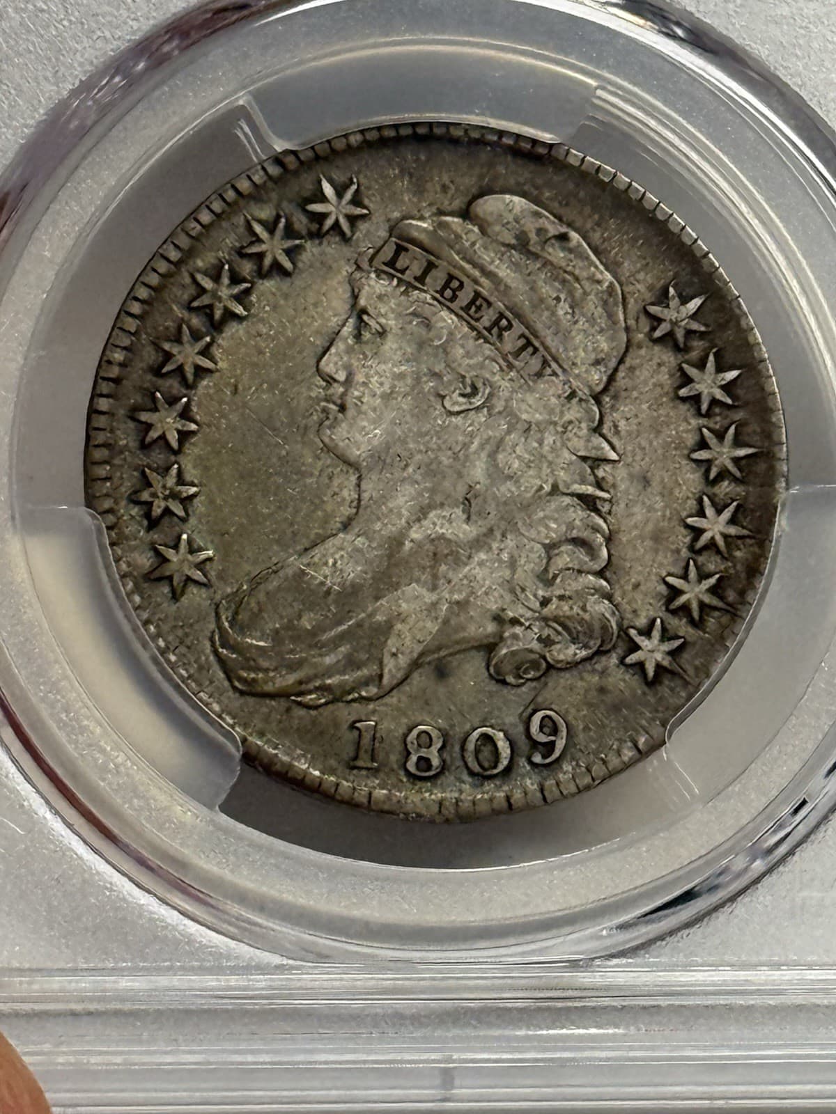 1809 (O-104) PCGS VF25 Capped Bust Half Dollar, U.S. 50c Silver Coin Very Fine 2