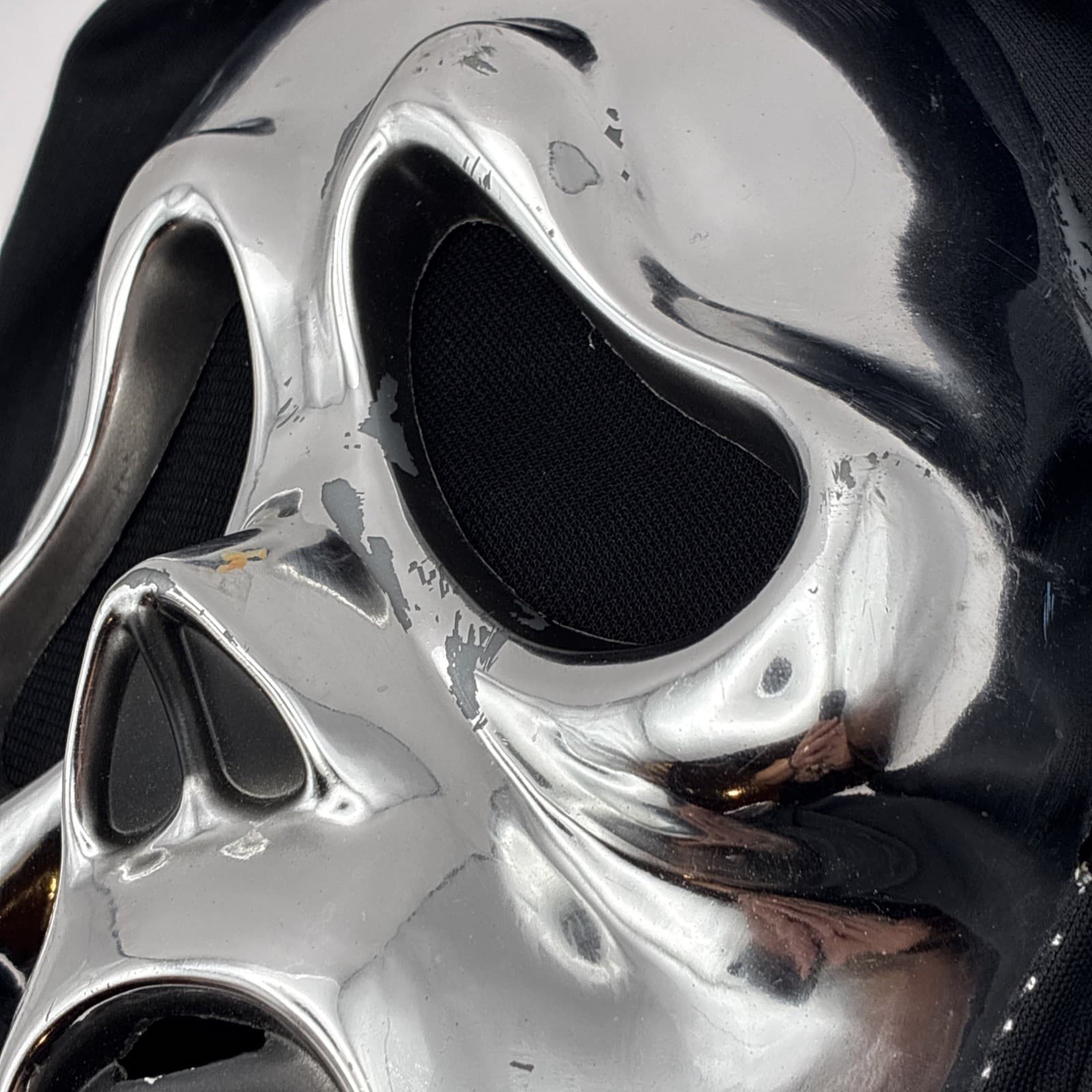 Scream Adult Mask Ghost Face Chrome Silver Spirit Brand Costume Halloween Mask 4