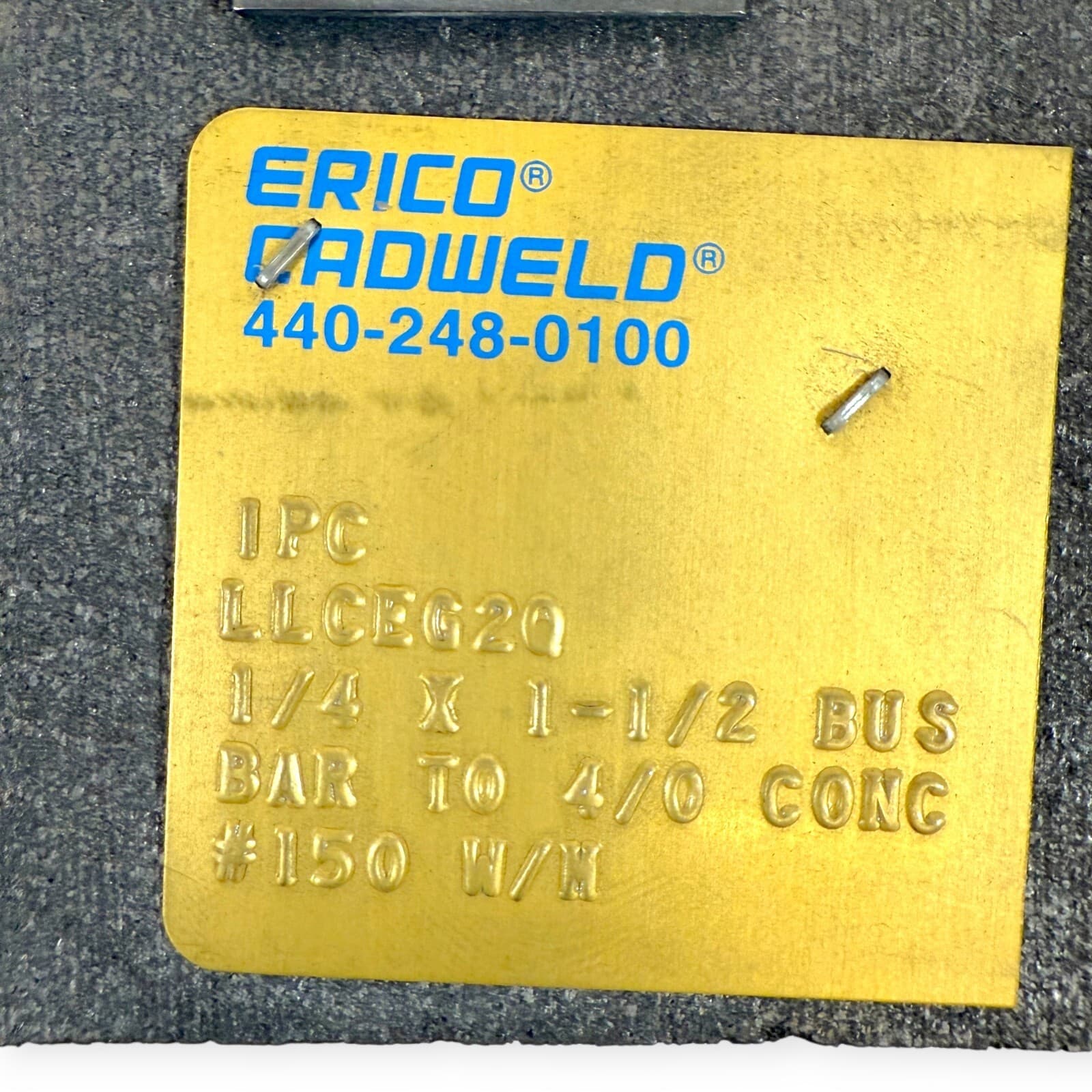 Erico Cadweld LLCEG2Q Graphite Mold for Welding Cable to Lug or Busbar #150 W/M 5