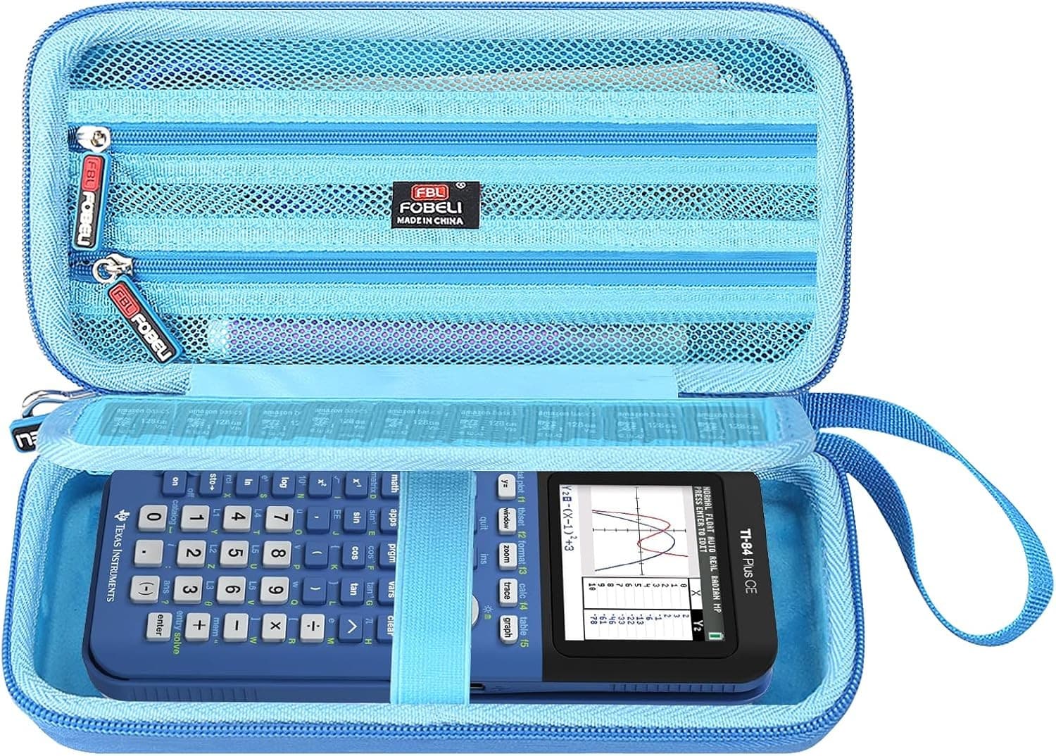 FBLFOBELI Hard Case for Texas Instruments TI-84 Plus CE/TI-84 Plus/TI-83 Blue  2