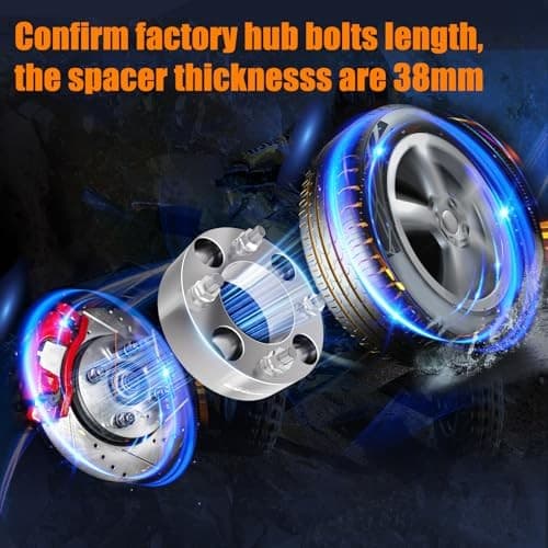  ATV Wheel Spacers 4x110, Compatible with CFMoto, 1.5"-12×1.25 -2pc silver 5