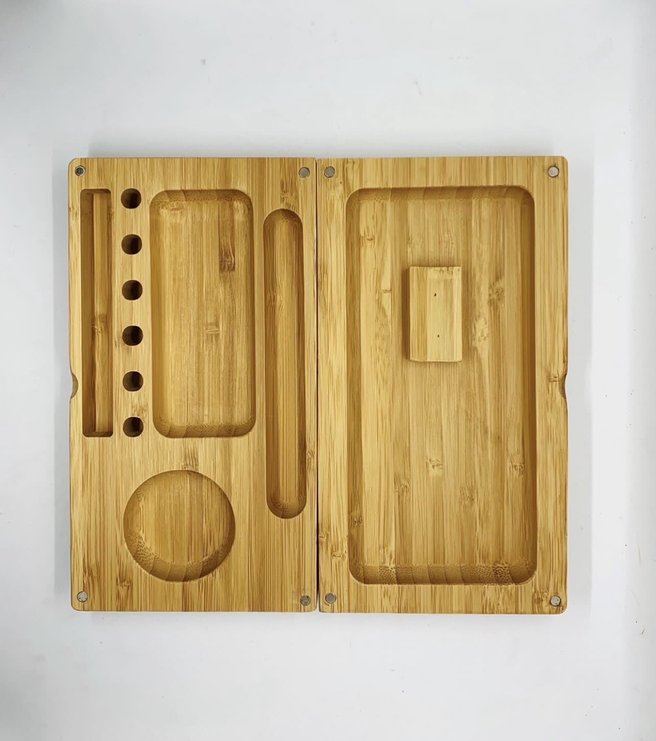 Raiders laser engraved Bamboo high quality rolling tray pop Christmas gift 2