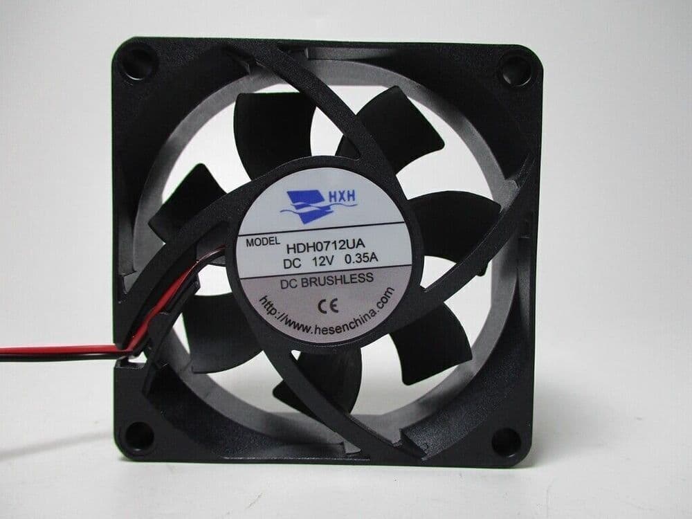 For HXH Fan HDH0712UA DC12V 0.35A 7025 7CM 2 wire cooling fan 2