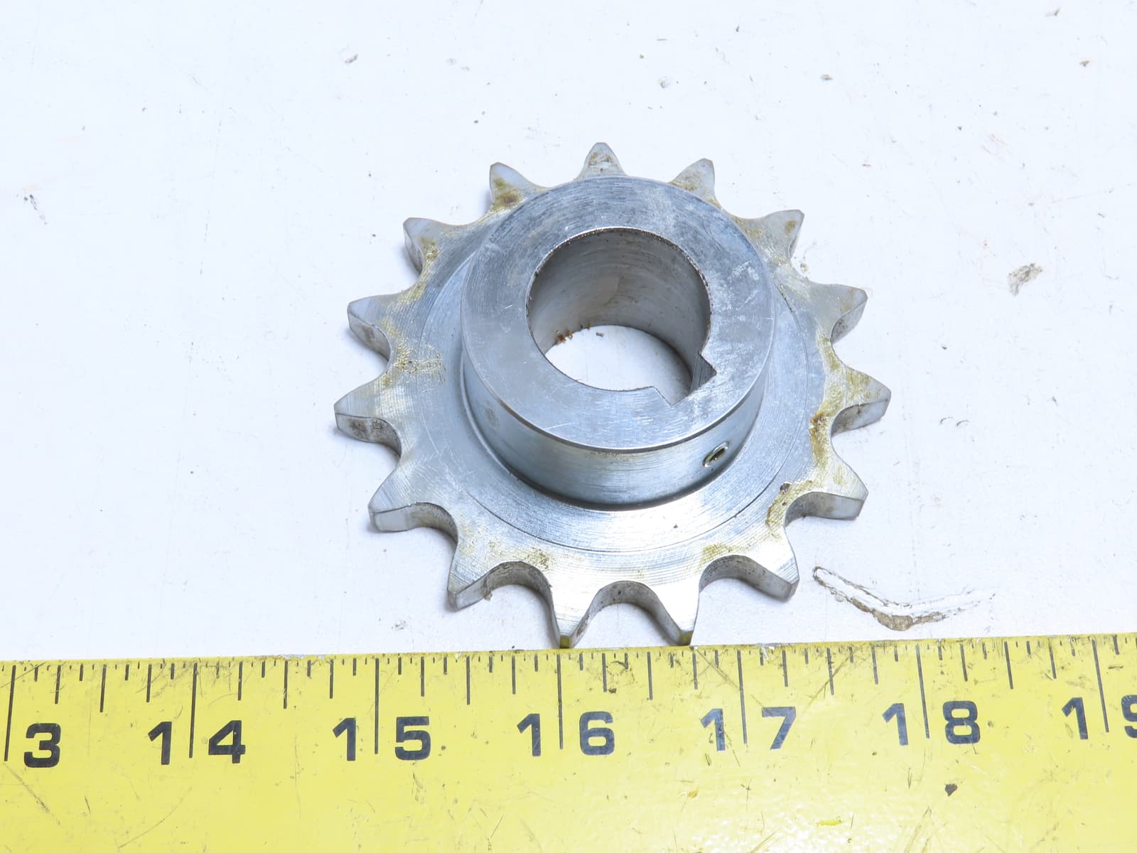 10B Roller Chain Sprocket 25MM Finished Bore 15 Teeth Tooth Nickel Plated 6