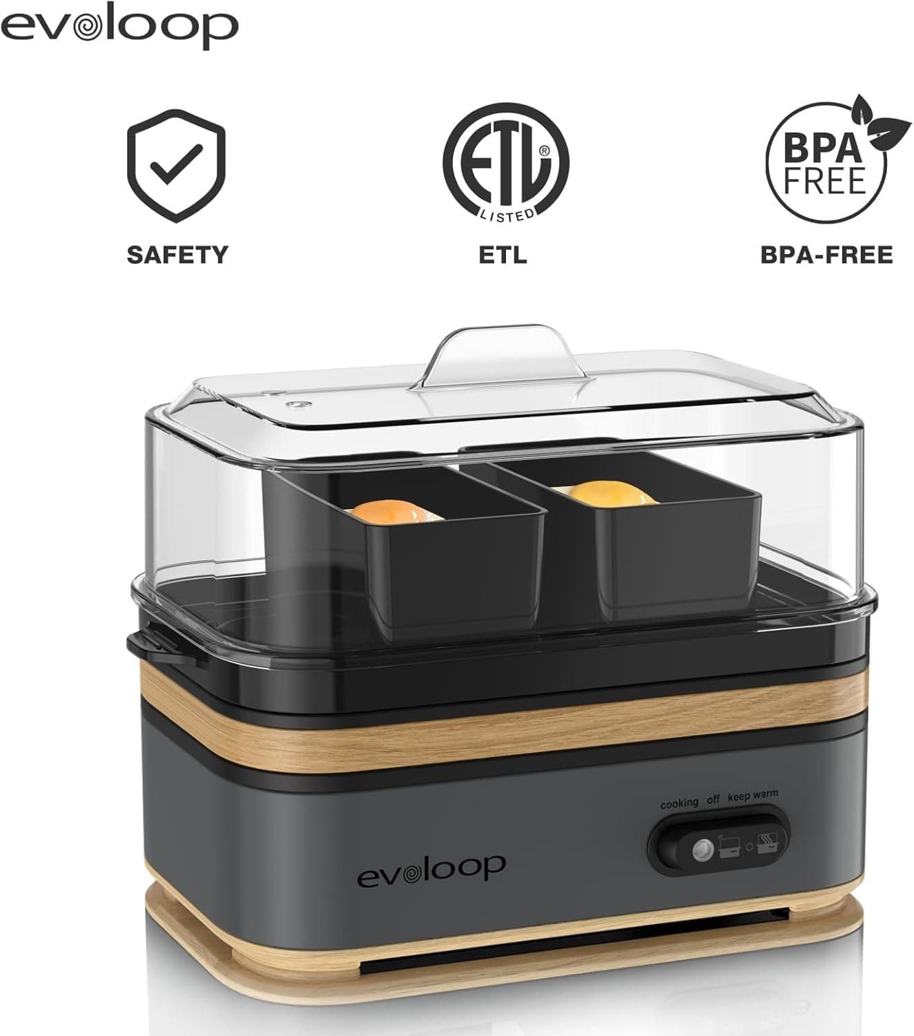 "Cocedor Electrico Rapido de Huevos con Capacidad para 6 Huevos Cocina de Huevos 2