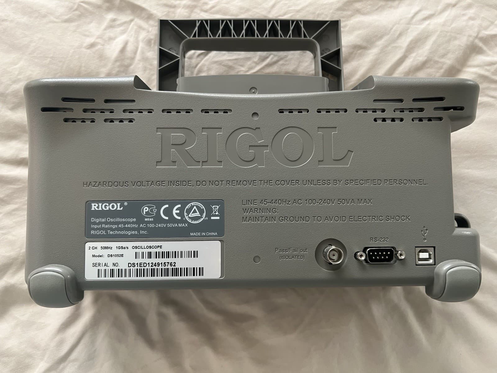 RIGOL DS1052E Oscilloscope 2 Channel 50 MHz With USB - White 3