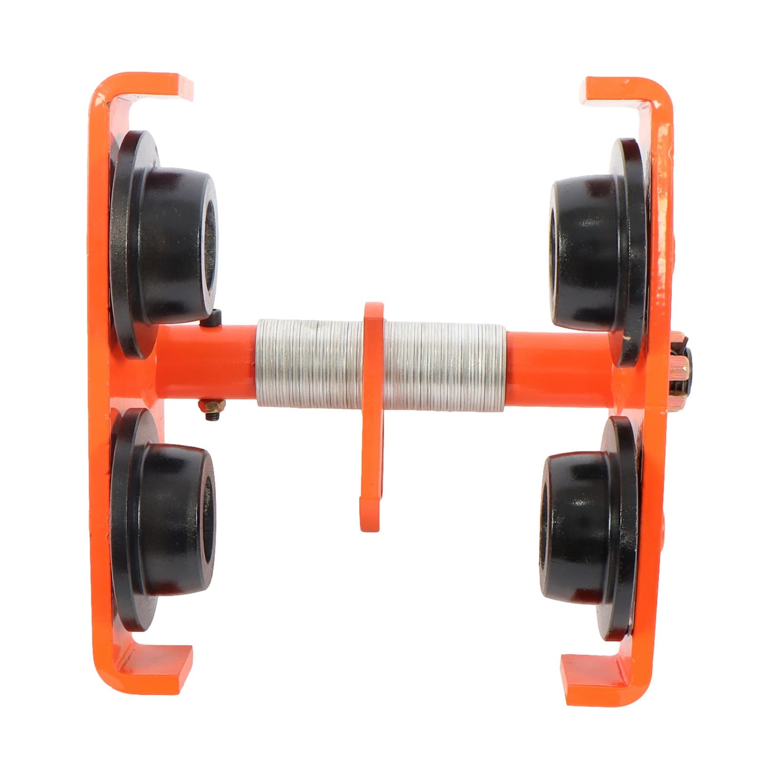 4400LBS/2 Ton I-Beam Hand Trolley Alloy Steel 65-190mm Adjustable Dual Wheels 5