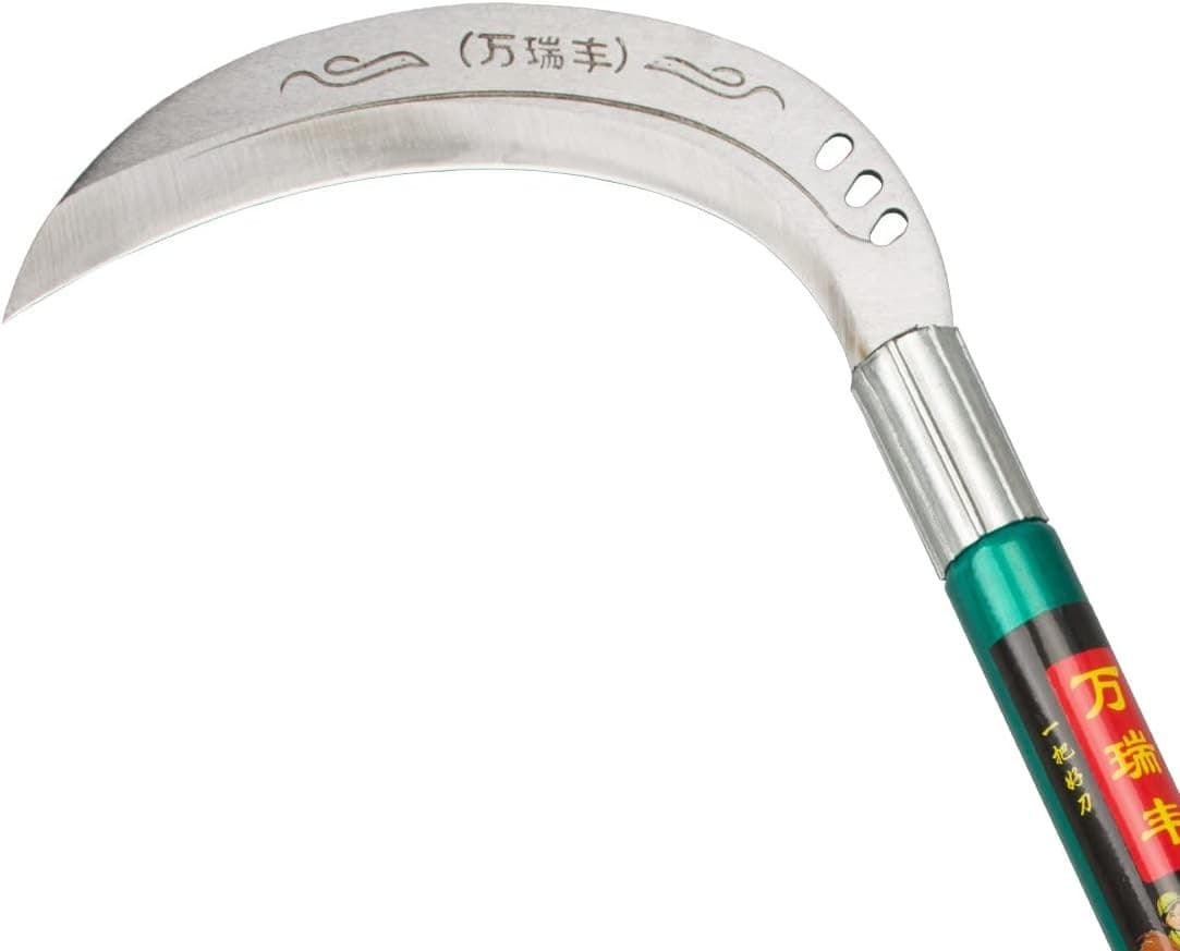Steel Grass Sickle,Clearing Sickle,Brush Clearing Sickle with Carbon Steel Blade 4