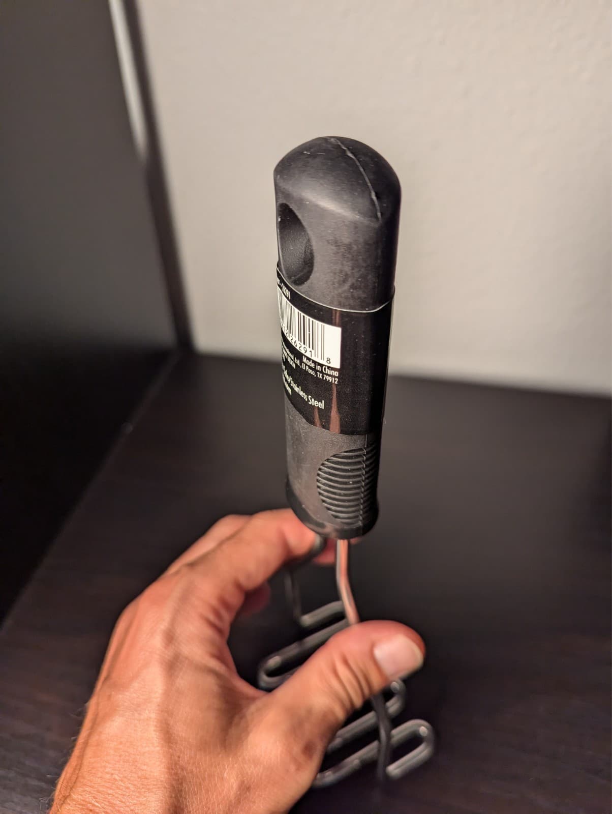 New OXO GOOD GRIPS Stainless Steel Metal Potato MASHER Utensil BLACK Plastic 5