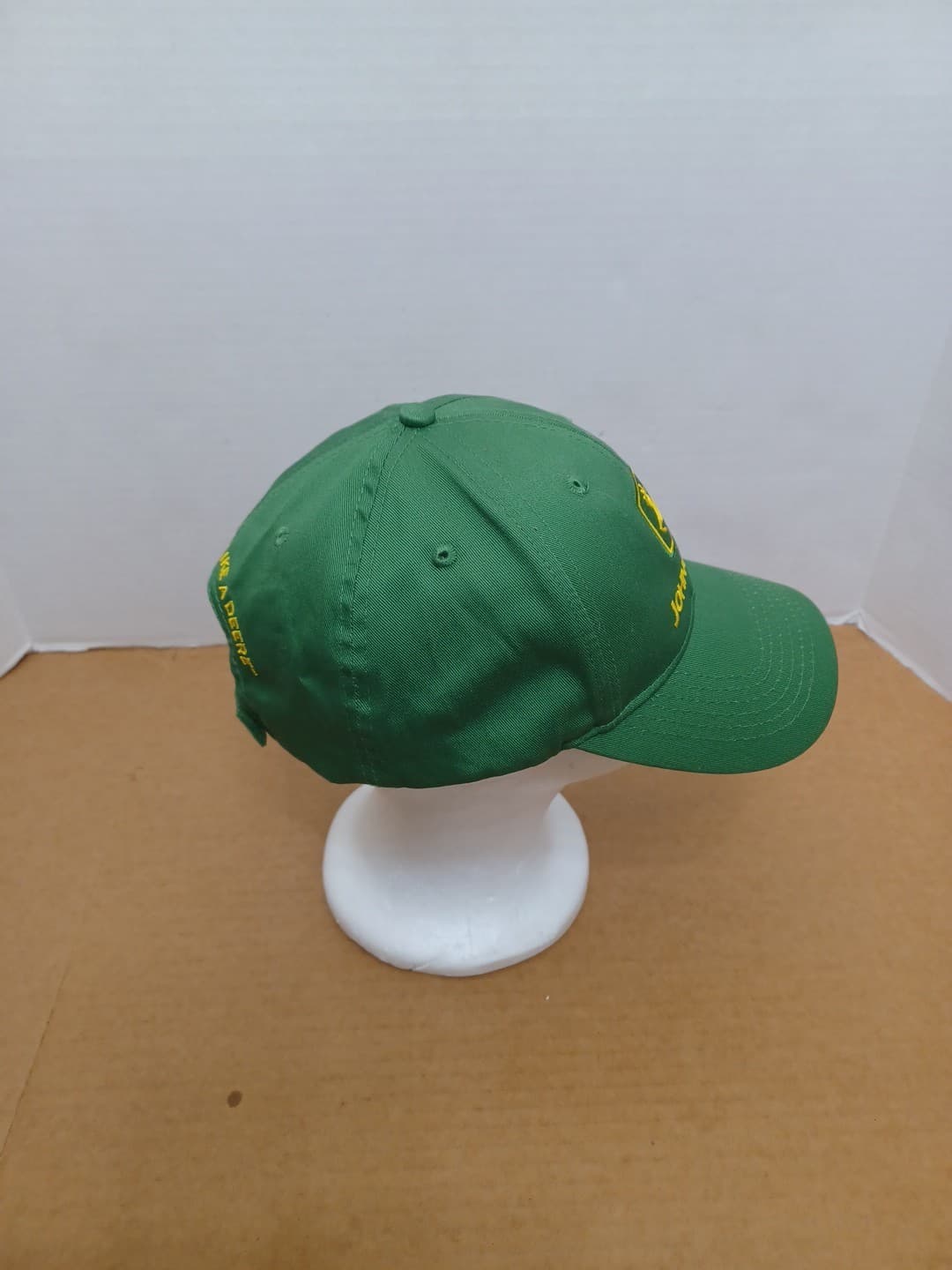 John Deere Green Adjustable Baseball Ball Cap Hat Nothing Runs Like A Deer 5