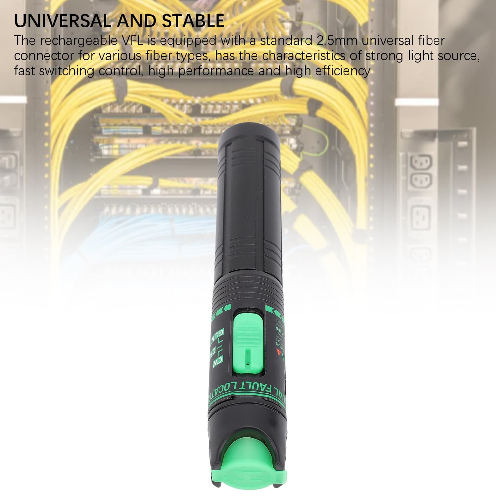 Portable Fiber Optic Cable Tester Visual Fault Locator Tool Green Light for CATV 2