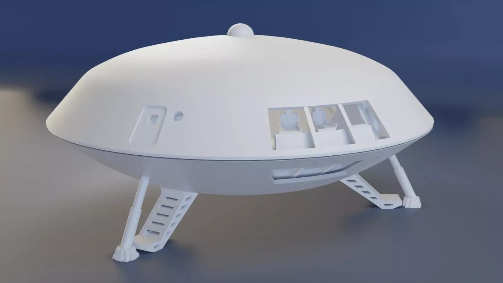 LOST IN SPACE JUPITER 2 - 6-inch diameter includes Upper + Lower Levels 3D Print 2