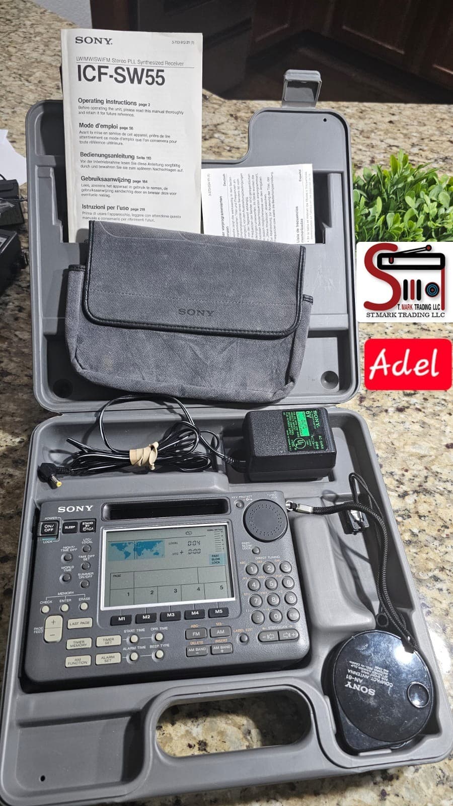 Sony ICF-SW55 Radio Recapped & Upgraded By Adel USA In The Mint Condition 2