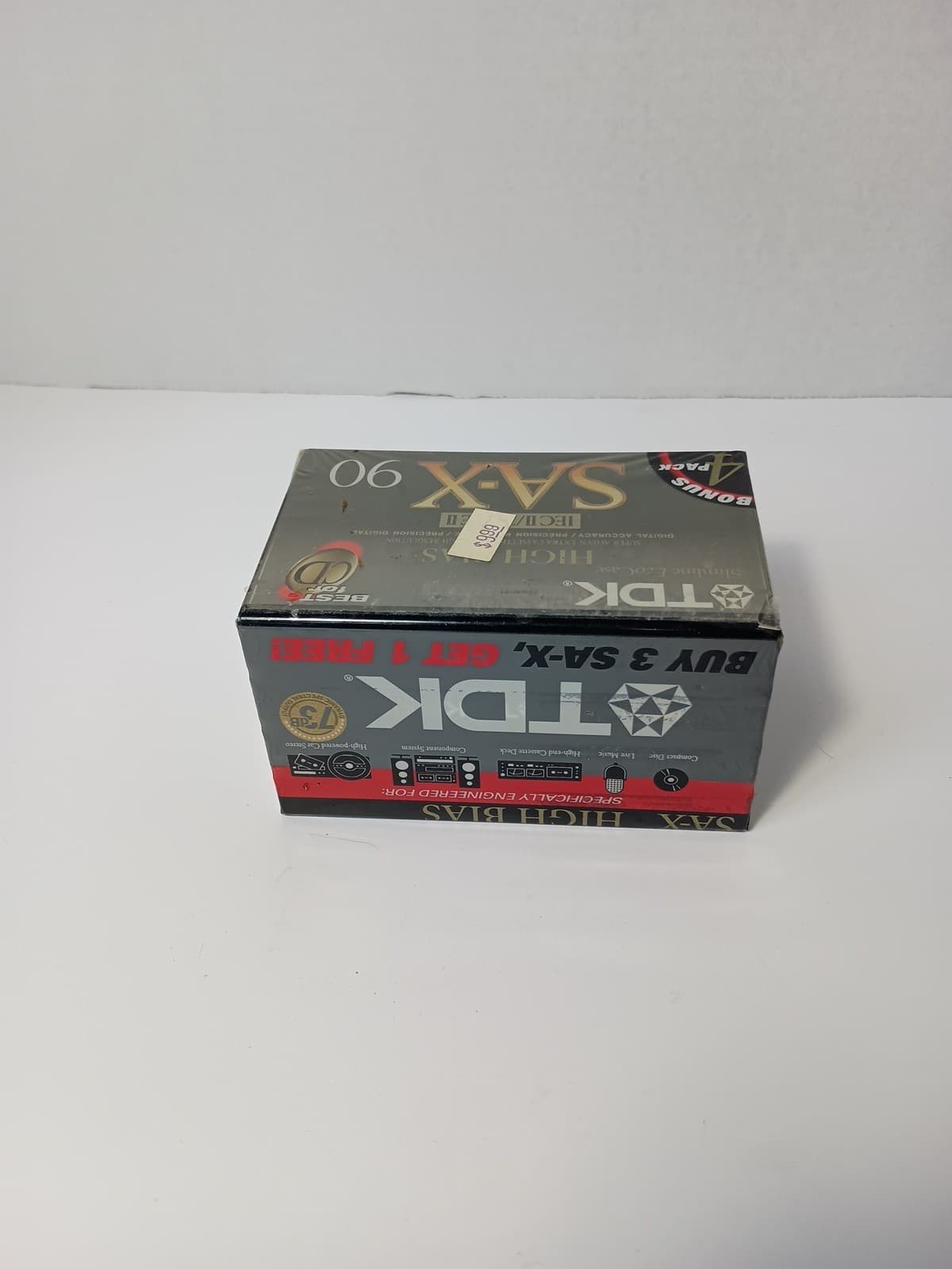 TDK SA-X 100 High Position Bias IEC II Type II Lot of 4 New Sealed Japan 3