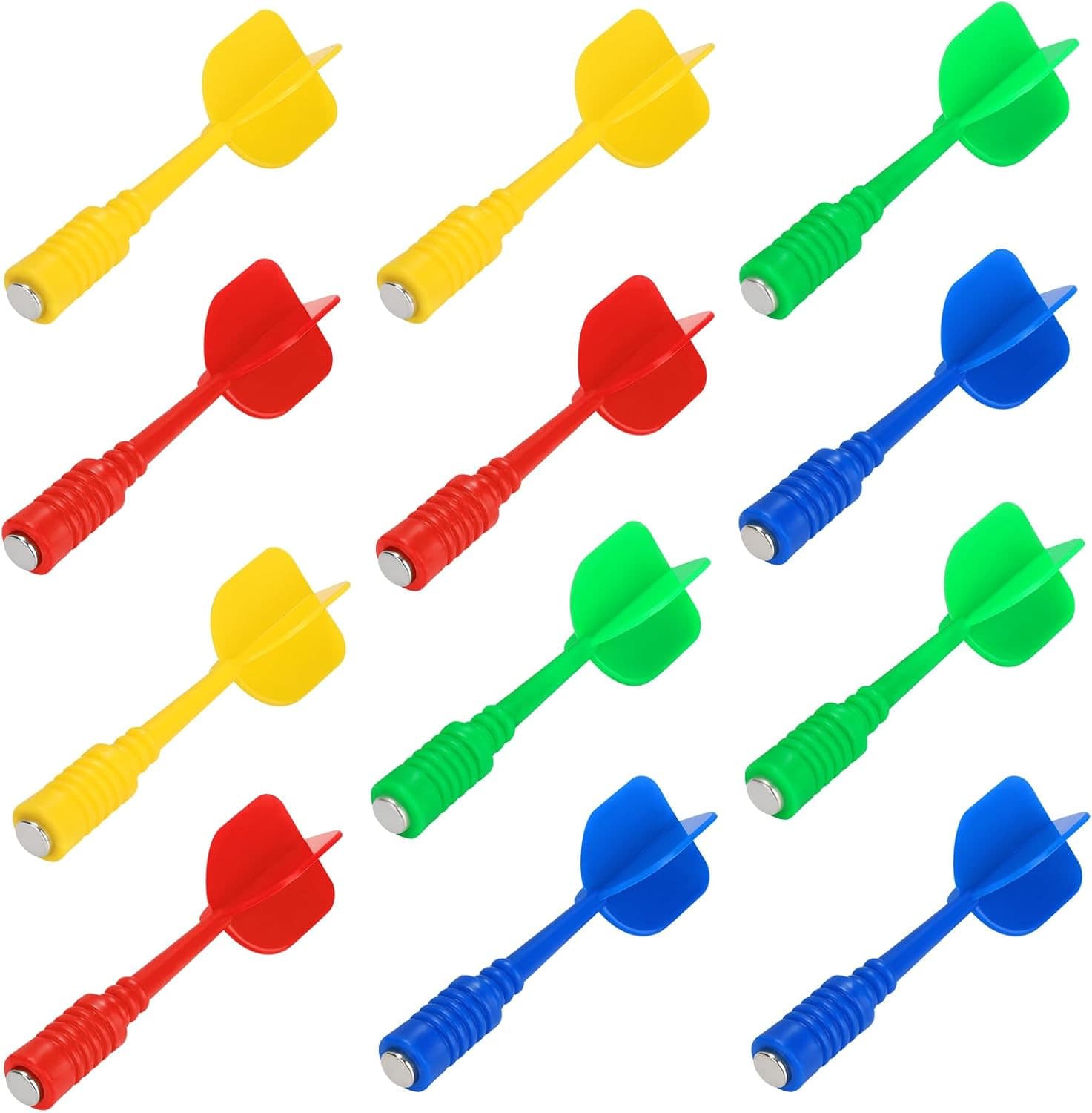 Accmor 16 Pack Magnetic Darts for Magnetic Dartboard, Replacement Plastic Dart G
