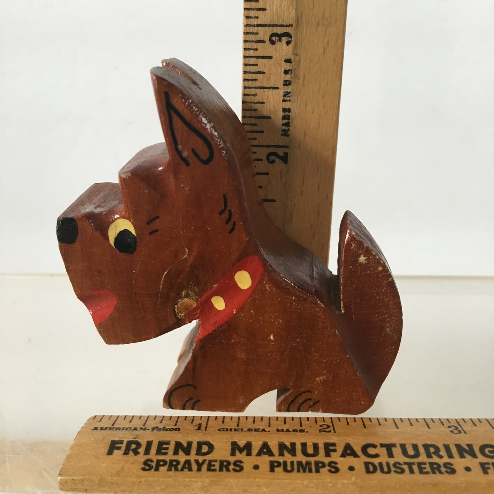 Vtg Wood Scottish Terrier Scottie Dog Souvenir Delaware Water Gap Pennsylvania 3