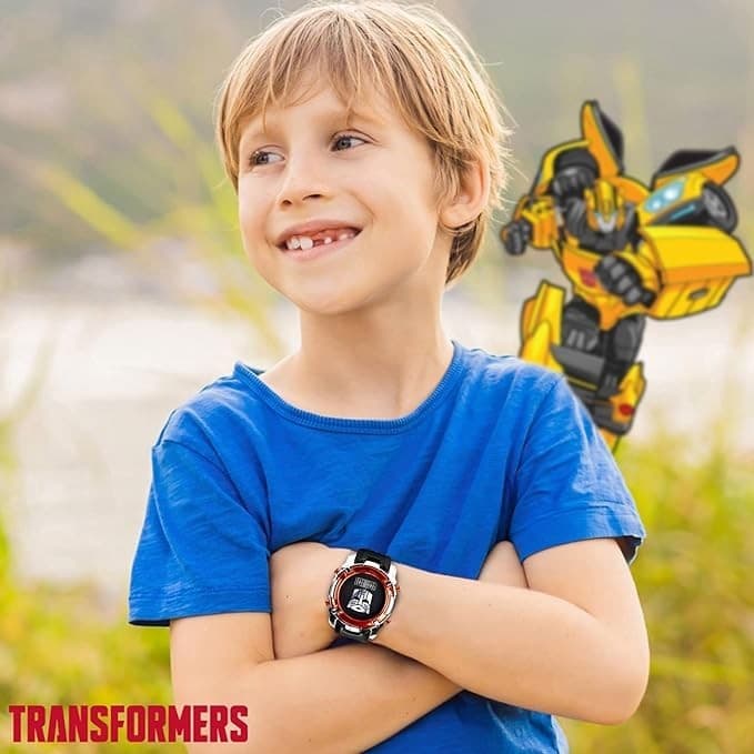 Transformers LCD Digital Watch for Kids - Iconic Autobot Design, Flashing LED " 2