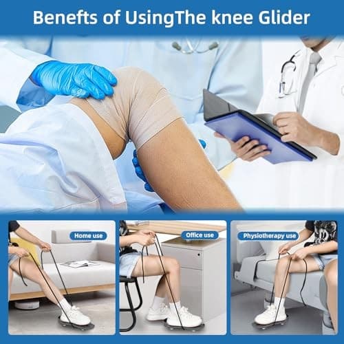 Knee Glider for Replacement, Leg Exerciser and Rehabilitation Device for Grey 5