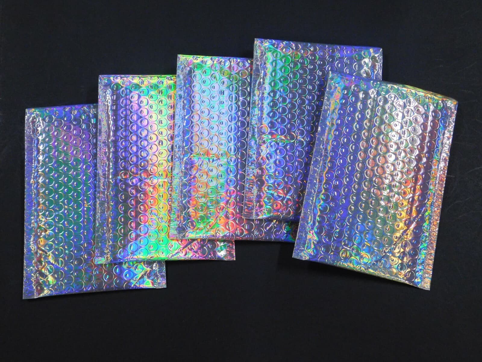 10-100 4x8 HOLOGRAPHIC BUBBLE Mailers Shipping Protective 10 25 50 Envelopes 6